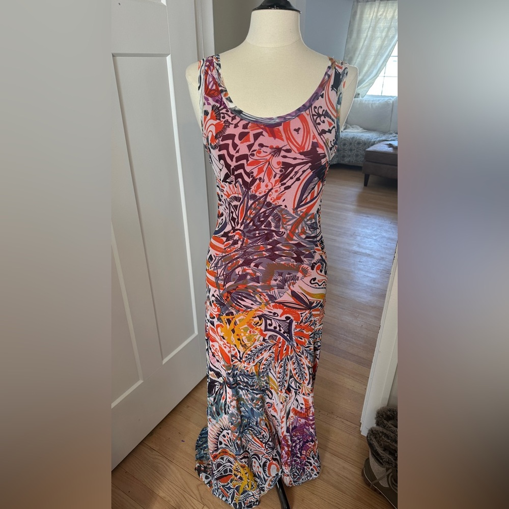 Vibrant Abstract Maxi Dress